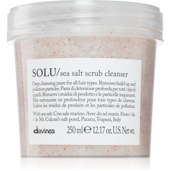 Davines Essential Haircare SOLU Sea Salt Scrub Cleanser exfoliant de curățare pentru toate tipurile de păr