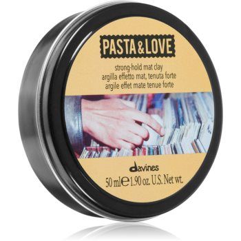 Davines Pasta & Love Strong-Hold Mat Clay gel pentru aranjarea parului mat
