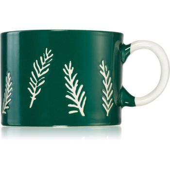 Paddywax Cypress & Fir Green Ceraminc Mug lumânare parfumată