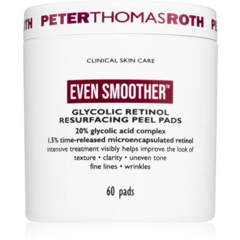 Peter Thomas Roth Even Smoother Glycolic Retinol Resurfacing Peel Pads discuri pentru indepartarea impuritatilor pentru noapte