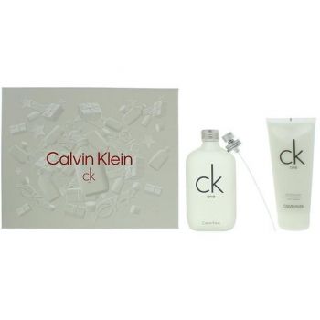 Set Calvin Klein CK One Unisex - Apa de toaleta 200 ml, Lotiune de Corp 200 ml