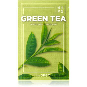 The Saem Natural Mask Sheet Green Tea masca de celule cu efect hidratant si linistitor ieftina