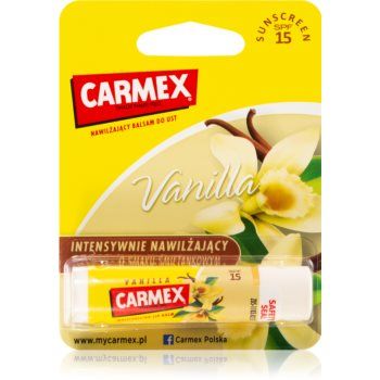 Carmex Vanilla balsam pentru buze cu efect hidratant SPF 15 ieftin