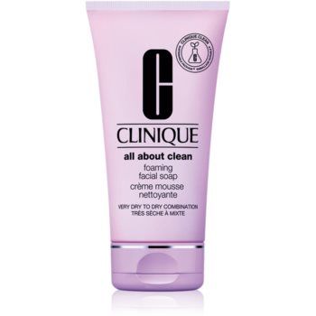 Clinique Foaming Sonic Facial Soap sapun cremos ten uscat si mixt