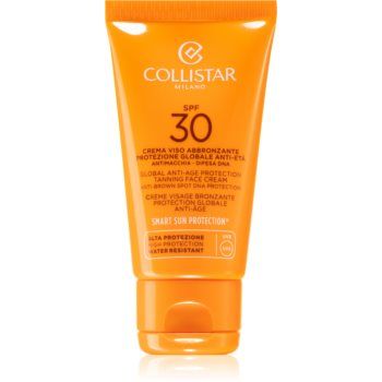 Collistar Special Perfect Tan Global Anti-Age Protection Tanning Face Cream crema protectie solara cu efect de antiimbatranire SPF 30