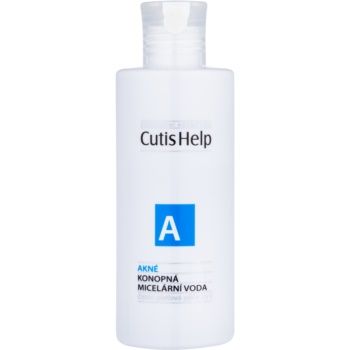 CutisHelp Health Care A - Acne apa micelara cu extract de canepa 3 in 1 pentru ten acneic