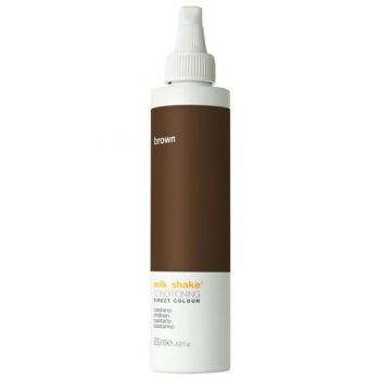 Balsam Nuantator cu Pigment Intens - Milk Shake Conditioning Direct Colour Brown, 100 ml la reducere