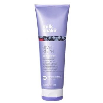 Balsam pentru Par Blond, Gri sau Alb - Milk Shake Silver Shine, 250 ml la reducere