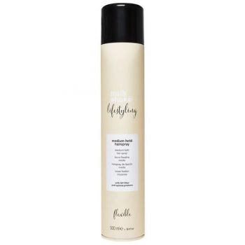 Fixativ cu Fixare Medie Milk Shake - Lifestyling Medium Hold Hairspray, 500 ml la reducere