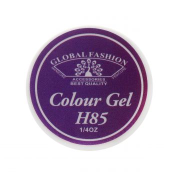 Gel Color Unghii, Vopsea de Arta Global Fashion, Seria Noble Purple H85, 5g ieftin