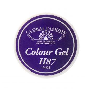 Gel Color Unghii, Vopsea de Arta Global Fashion, Seria Noble Purple H87, 5g ieftin