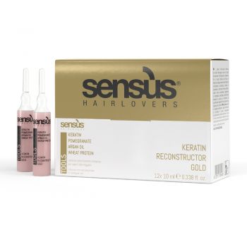 Lotiune pentru Restructurare Sensus Tools Keratin Reconstructor Gold 12 x 10 ml la reducere