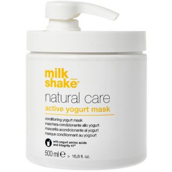 Masca - Balsam pentru Par Normal, Vopsit sau Uscat - Milk Shake Natural Care Active Yogurt Mask, 500 ml la reducere