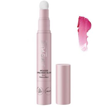 Mouse de Buze si Obraz - Joko Pure Holistic Care & Beauty Lip & Cheek Blush 3 in 1 Matte Effect, nuanta 01, 1 buc