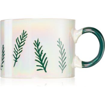 Paddywax Cypress & Fir Ceramic Mug White lumânare parfumată de firma original