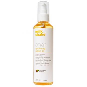 Ulei de Argan pentru Toate Tipurile de Par - Milk Shake Argan Glistening Argan Oil, 250 ml de firma original