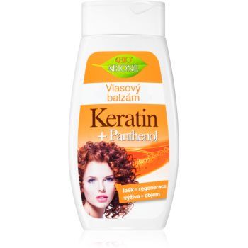 Bione Cosmetics Keratin + Panthenol balsam regenerator pentru păr ieftin
