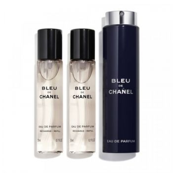 Bleu de Chanel, Barbati, Apa de Parfum (Concentratie: Apa de Parfum, Gramaj: 3 x 20 ml)