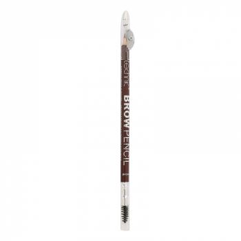 Creion de sprancene Technic Brow Pencil cu ascutitoare si periuta, Brown la reducere