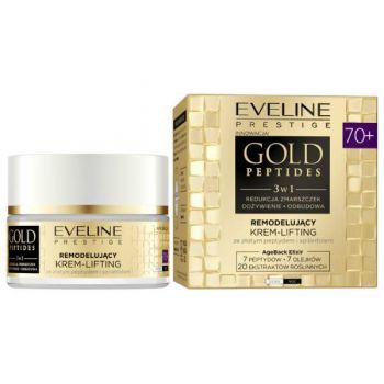 Crema de fata cu efect de lifting Remodeling Gold Peptides 70+, 50 ml