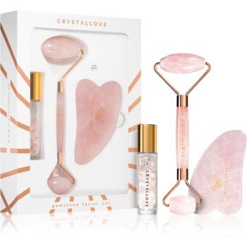 Crystallove Rose Quartz Beauty Set set pentru îngrijirea pielii ieftin
