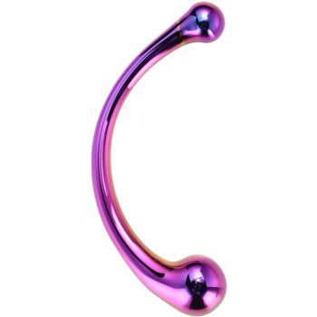 Dream Toys Glamour Glass Curved Wand dildo dublu