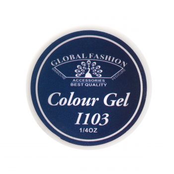 Gel Color Unghii, Vopsea de Arta Global Fashion, Seria Royal Blue I103, 5g ieftin