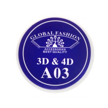 Gel Plastilina 4D Global Fashion, Albastru Inchis 7g, A03 ieftin