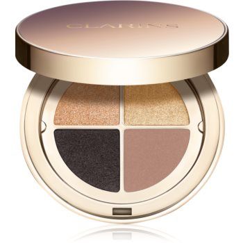 Clarins Ombre 4 Colour Eye Palette paletă cu farduri de ochi pentru un efect de lunga durata