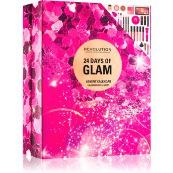 Makeup Revolution Advent Calendar 24 Days Of Glam Calendar de Crăciun de firma original