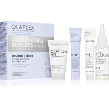 Olaplex Unbreakable Blondes Kit set (pentru par decolorat)