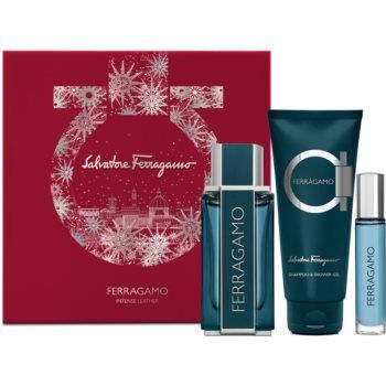 Salvatore Ferragamo Ferragamo Intense Leather set cadou X. pentru bărbați