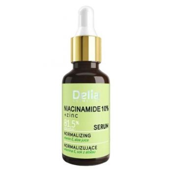 Ser cu Niacinamide 10% si Zinc pentru Fata si Decolteu, Delia Cosmetics, 30 ml