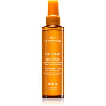 Institut Esthederm Adaptasun Sun Care Oil Extreme Sun ulei cu protectie solara pentru piele si par cu o protectie UV ridicata