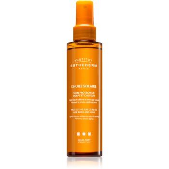 Institut Esthederm Sun Care Protective Sun Care Oil For Body And Hair ulei cu protectie solara pentru piele si par cu o protectie UV ridicata