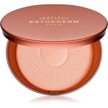 Institut Esthederm Sun Sheen Sunshine Care Powder autobronzant pentru fata si decolteu