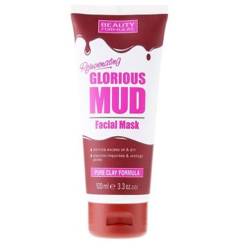 Masca pentru Ten cu Argila Naturala, Efect de Intinerire, Beauty Formulas Glorious Mud, 100 ml