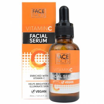 Ser Facial cu Vitamina C si Betaina pentru Luminozitate, Efect Anti-rid, Face Facts, 30 ml de firma originala