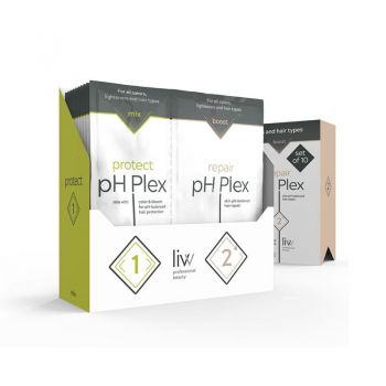 Set 2 plicuri pH Plex 1 protect + pH Plex 2 repair, 7/15ml la reducere
