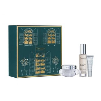 Set pentru ingrijirea tenului, gatului si decolteului Thalgo Exception Marine, Crema 50 ml, Ser 30 ml, Crema de ochi 30 ml de firma original