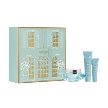 Set Thalgo Source Marine Hydrating Ser 30 ml, Crema 50 ml, Tratament ochii 10 ml de firma original