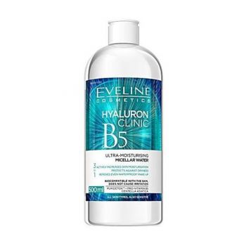 Apa micelara Eveline Cosmetics Hyaluron Clinic B5 (Gramaj: 500 ml, Concentratie: Apa micelara)