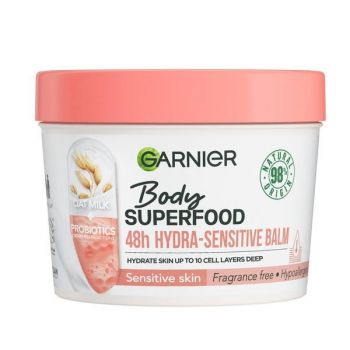 Balsam de corp hidratant Body Superfood Lapte de ovaz + Fractii Probiotice, Garnier, 380 ml