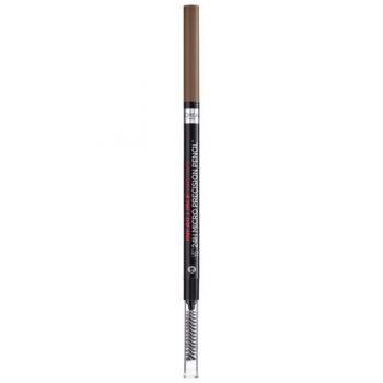 Creion cu Varf Ultra-Precis pentru Definirea Sprancenelor - L'Oreal Paris Skinny Definer, nuanta 1.0 Ebony, 0.85 g