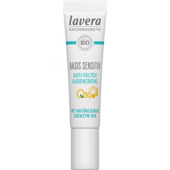 Crema Antirid pentru Ochi cu Coenzima Q10 - Basis Sensitiv Lavera, 15 ml