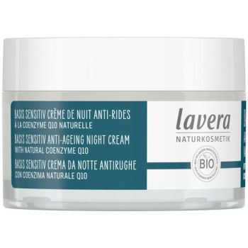 Crema de Noapte Antirid cu Coenzima Q10 - Basis Sensitiv Lavera, 50 ml