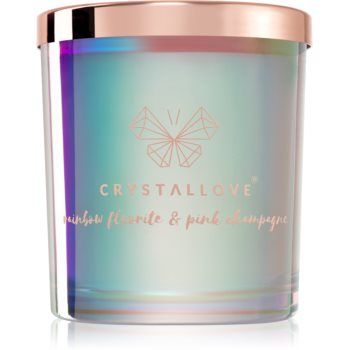 Crystallove Crystalized Scented Candle Rainbow Fluorite lumânare parfumată