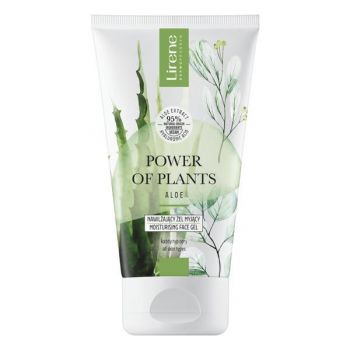 Gel hidratant pentru curatare faciala Lirene Power of Plants, 150 ml de firma original