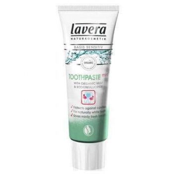 Pastă de dinți Bio cu mentă și fluor, 75 ml, Lavera