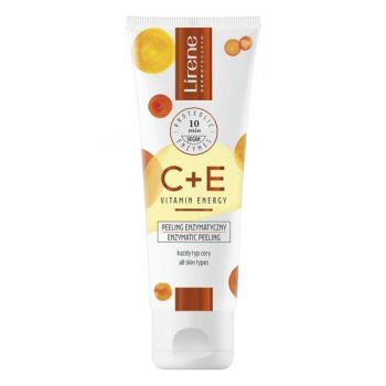 Peeling enzimatic cu efect revitalizant Lirene C+E Vitamin Energy Pro, 75ml ieftin